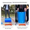 60L Blue Round Outdoor Plastic Trash Can