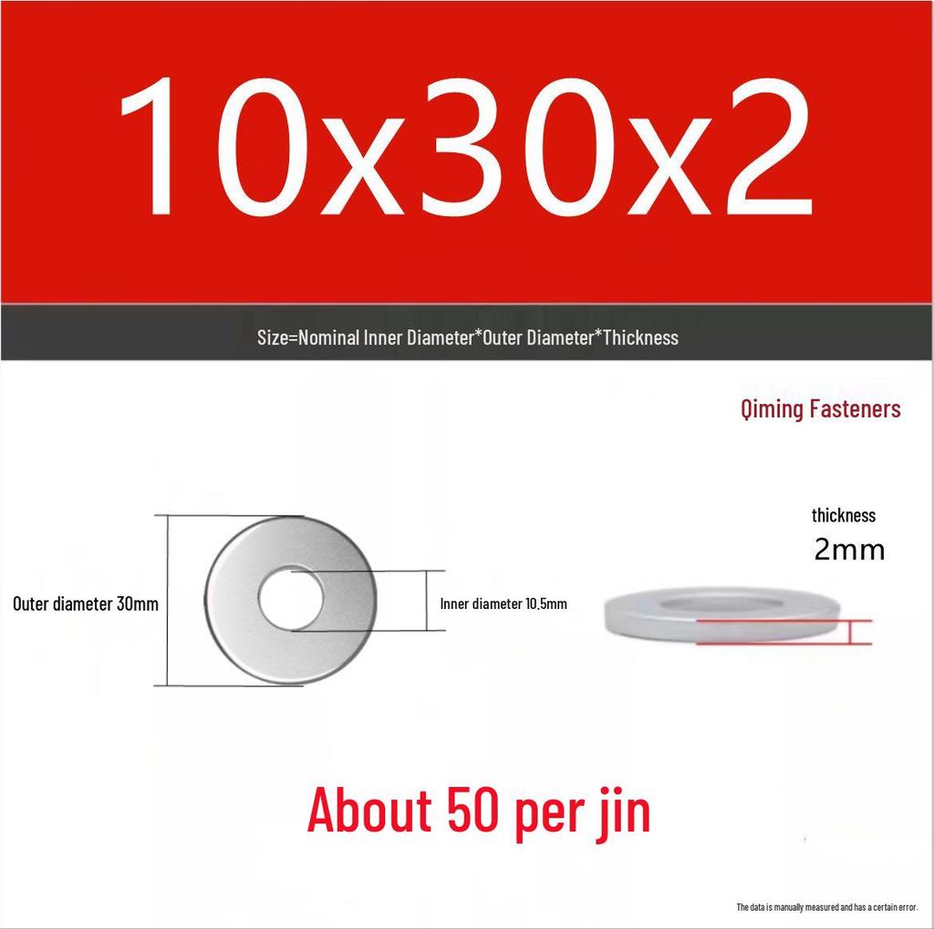4.8 Grade Galvanized Iron Flat Washer M3-M40 Oversized Metal Screw Gasket Washer
