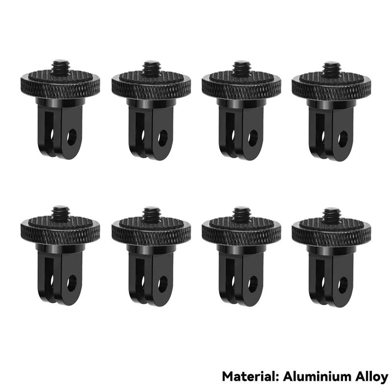 1/4 Inch Screw Tripod Adapter 360 Rotating Mount Holder For Go Pro 13 12 11 10 9 8 Insta 360 X5 X2 X3 X4 DJI Camera Accessories