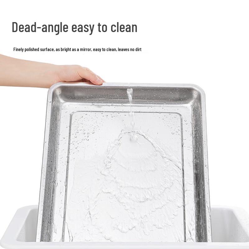 JOBO Extra Thick Stainless Steel Rectangular Tray