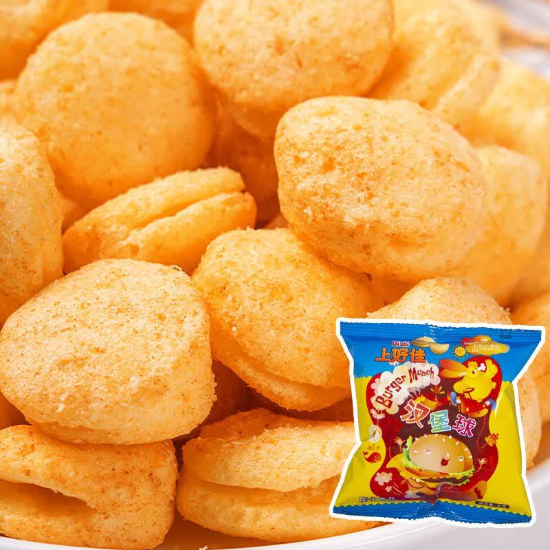 Shanghaojia Hamburger Puffs Snack 20-Pack