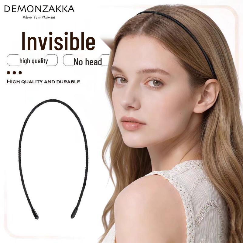 

Unisex Invisible Metal Headband: Non-tightening Sports Hairband, Wave Hair Tie, Face Mask & Washing Accessory.