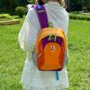 Schoolbag New Dopamine Contrast Cartoon Smiley Face Children's Backpack Lightweight Waterproof Outdoor Hiking Hiking Backpack