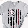 Usa Flag Baseball T Shirt 4th Of July Patriotic Independence Day Season Vintage Casual Top For Everyday Wear Unisex