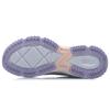 Li Ning Slip Resistant Abrasion Resistant Low Top Running Shoes Women's Gray Purple ARLR004-2