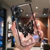 Transparent Butterfly Holder Anti Drop Cover For Coque Honor Magic 6 5 Pro Shockproof Protection Phone Case