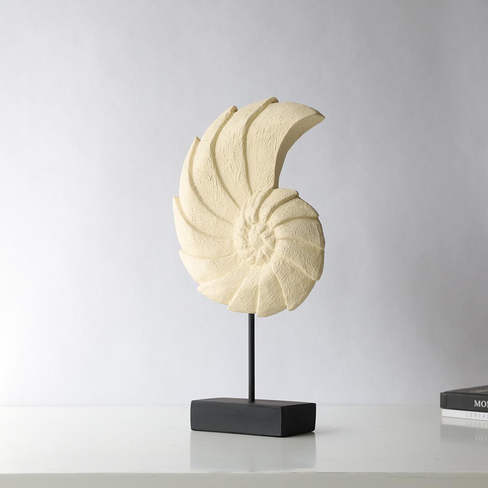 Resin Handicrafts Simulated Conch Ornaments Shell Sculpture Abstract Decorative Figurines Home Decoration Accessories