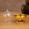 Versatile Dessert Display Plate Set 12pcs Mini Cake Stand with Dome Cover Plating Candy Holder Fashionable &Personalized