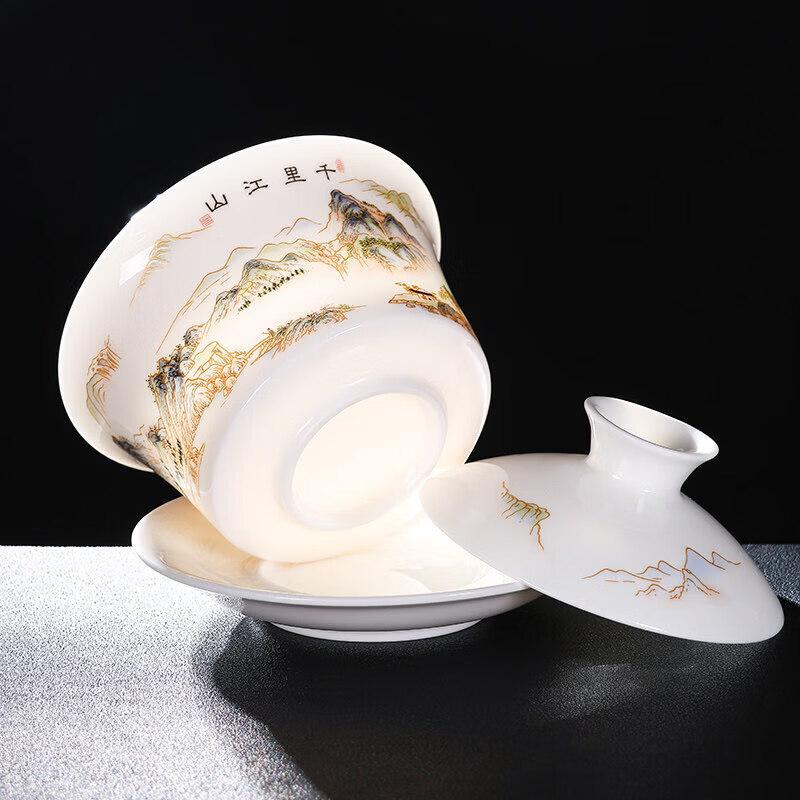 Sichun Hovering Rotating Ceramic Gaiwan Tea Cup
