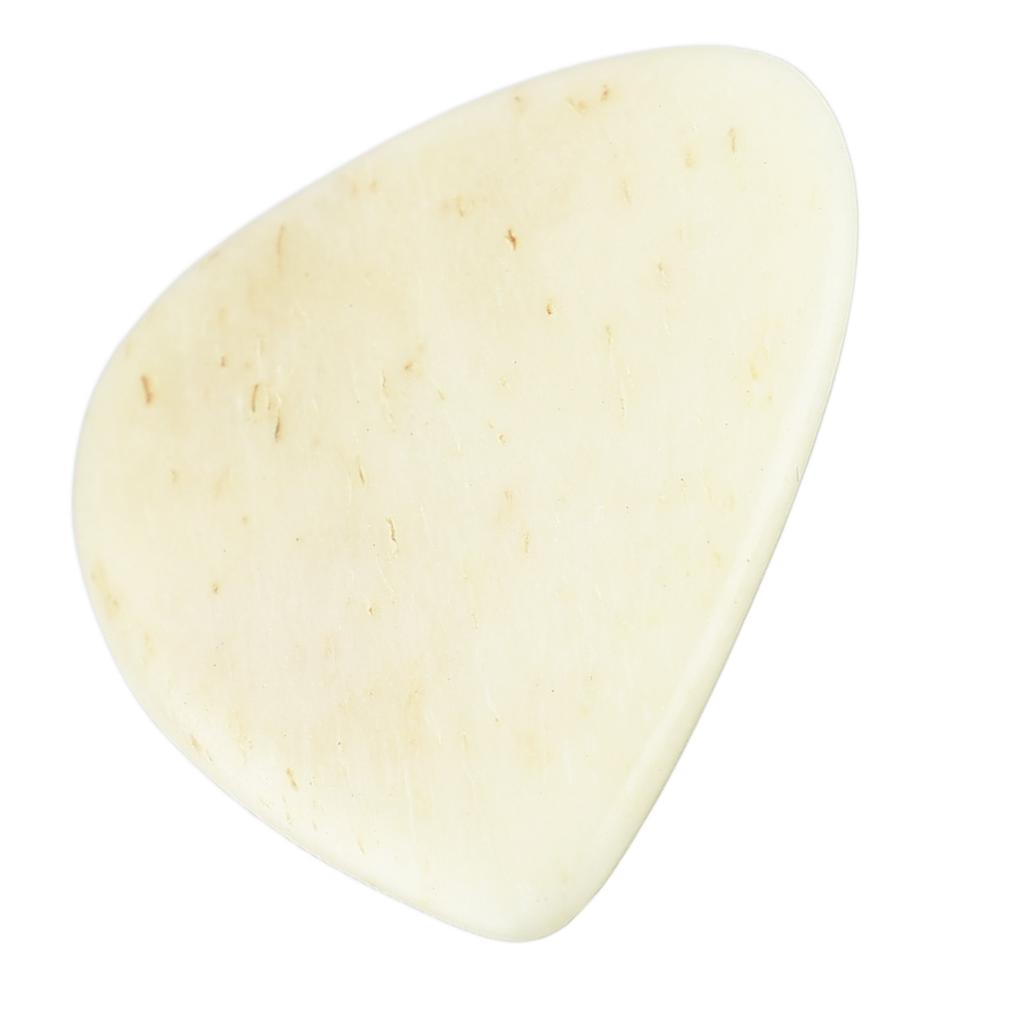 Guitar Pick Ox Bone Skidproof Easy Playing Plucking Pick Accessory for Performance Flat Surfaces