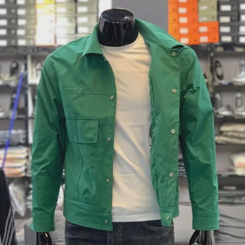 Men's Casual Loose-Fit Jacket - 2023 Spring/Autumn, Trendy Korean Style Workwear