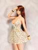 MKFDCYOKOFC 16 Scale Costume, 16 Scale Figure Clothes, Female Floral Dress, Cute Skirt, Sexy Low-Curve Skirt for Summer (Body, Head, Shoes, Etc. Not