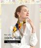 Luxury Mulberry Silk 70cm Square Scarf - Perfect Custom Gift for Mother's Day or Teacher's Day