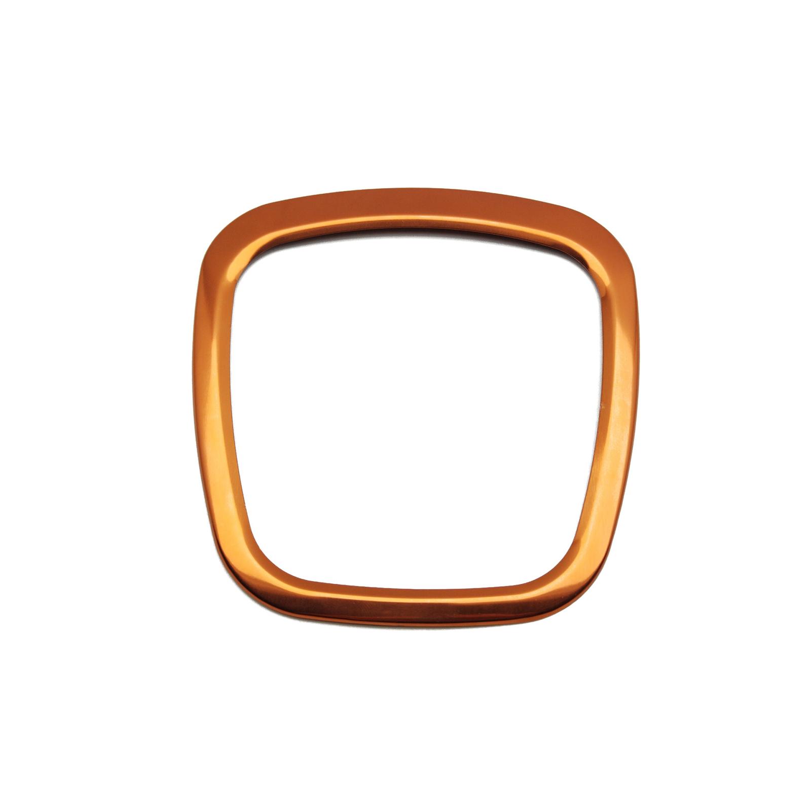 

Прикраса алюмінієвої рами Наклейка на металеву раму Прикраса салону автомобіля Легка наклейка для квадратного керма помаранчевий