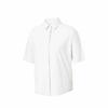 Anta Champion All-Weather Series Solid Color Button Comfortable Breathable Versatile Short Sleeve Shirt Women shirts Paper-White 162520105-2