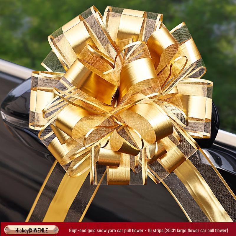 Large Red Wedding Car Pull Bow Decoration - Ribbon for Wedding Pickup and Team Cars