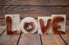 Collie Smooth - Wooden LOVE Sign, Interior Decoration with a Dog, Charming Ornament for the Shelf by Art-Dog Brand