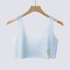 Development period girls underwear - year old girls tube top padded seamless vest junior high school students breathable bra thin