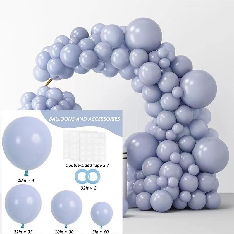 Conjunto de Balões Macarons Matte e Metálicos para Decorações de Festa de Aniversário Multicena