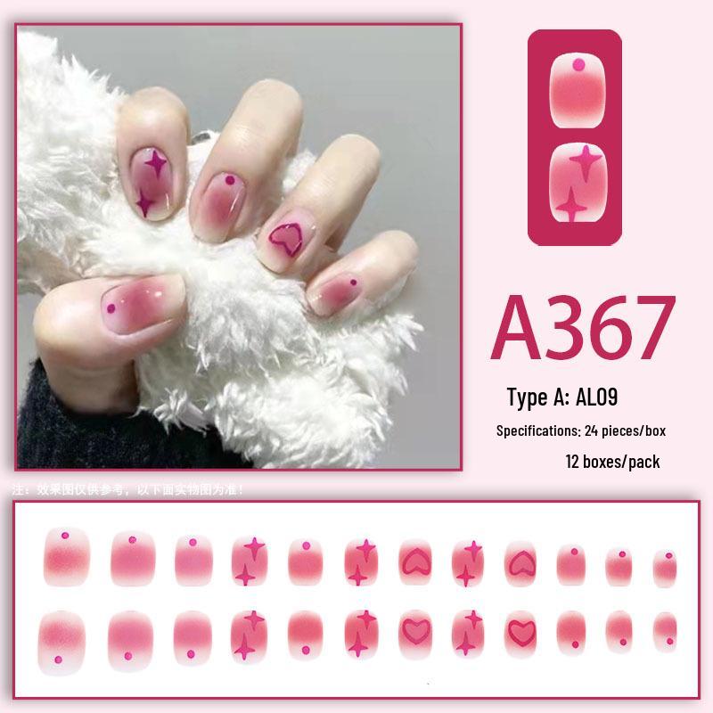 Blush Wearable False Nail Tips - Popular European American French Style