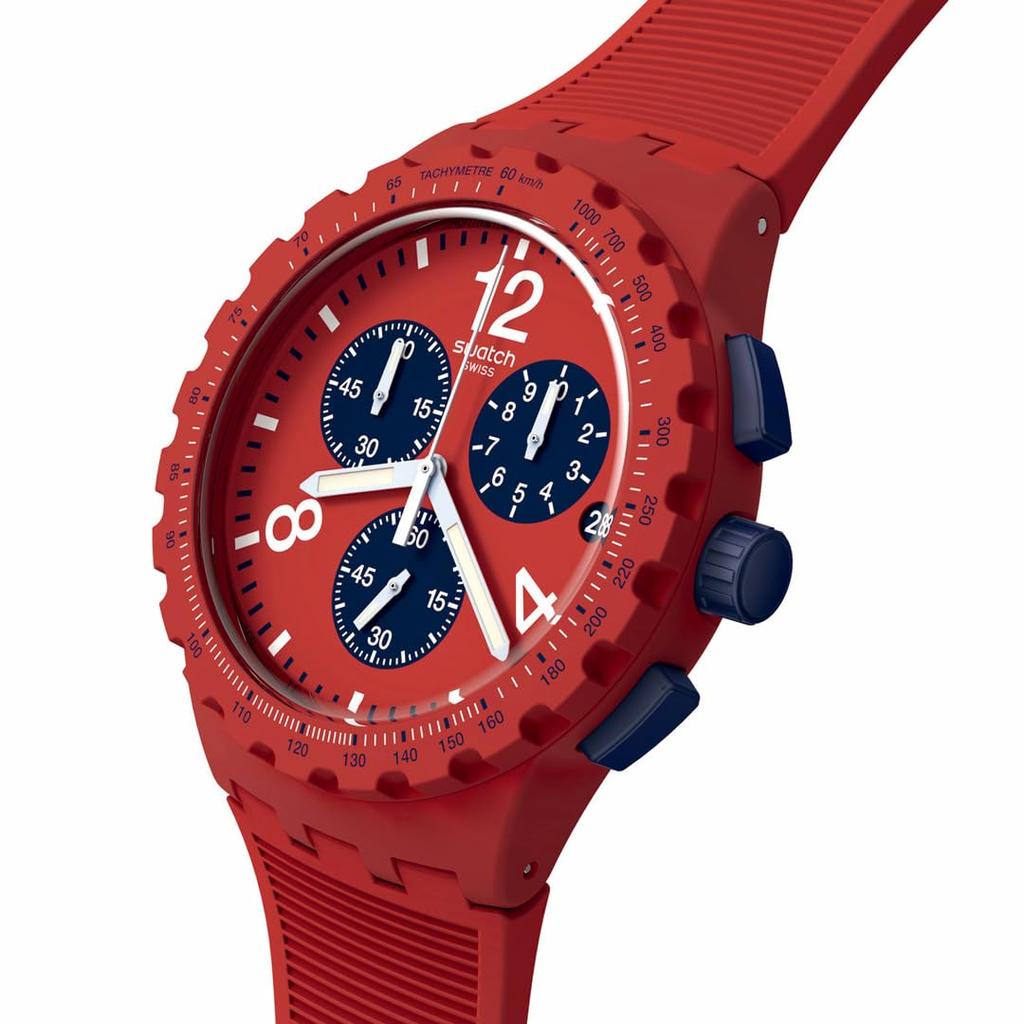 Swatch PRIMARILY RED SUSR407 Wristwatch, Red