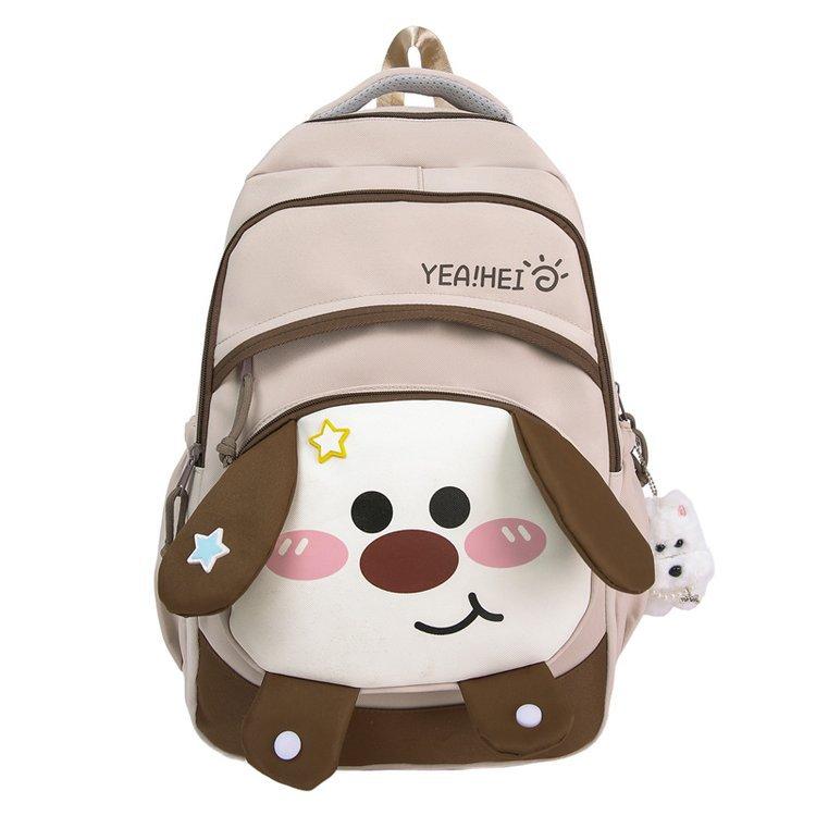 Schoolbag New Girl Casual Cute Cartoon Lightweight Versatile Junior High School Student High School Bag Large Capacity Backpack