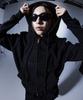 More Than Black Cut Off Hood Jacket