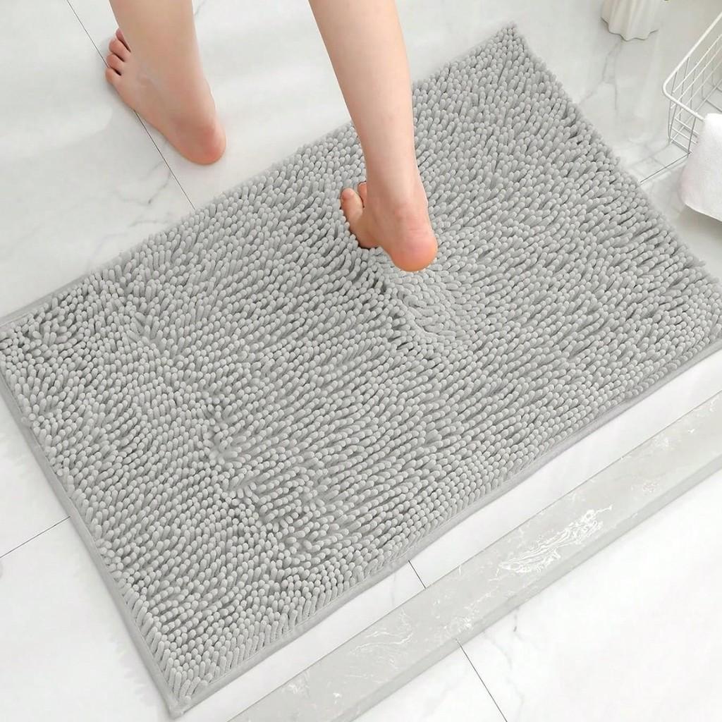 Chenille Rug Bathroom Mat Dogs Doormats Absorbent Non Slip Bath Mats Shower