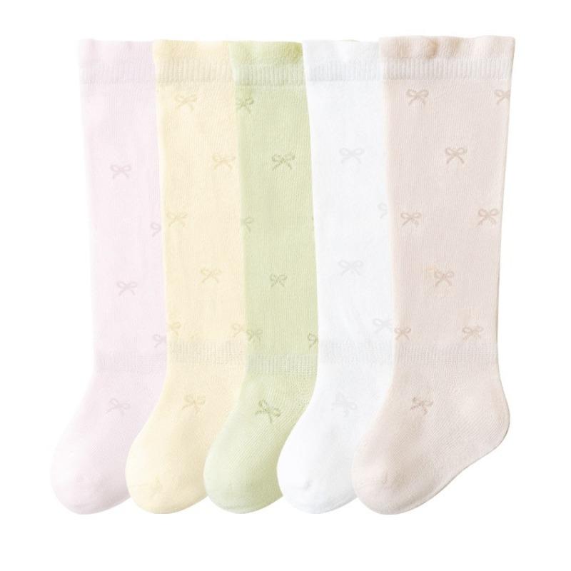 1 Pair Soft Breathable Baby Knee-High Socks Cute Infant Comfortable Toddler Socks Knee-High Socks for Babies Kids Footwear