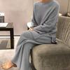 Women Elegant Sweater Suit Elegant Knitted Two Pieces Set Autumn Winter Oversized Pullover and Trousers Suit Female Outfits