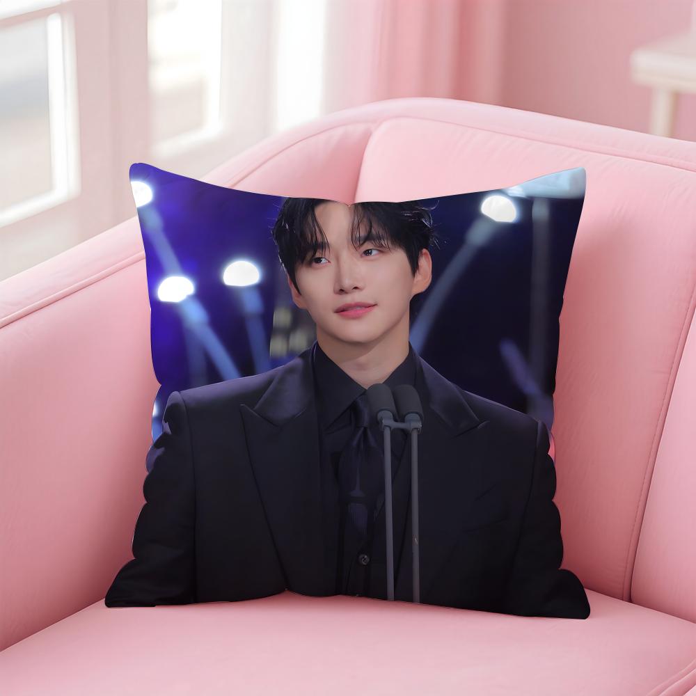 singer charismatic JJunho Cushion Cover Pillow Case Soft Skin Friendly Fabric Concealed Zipper