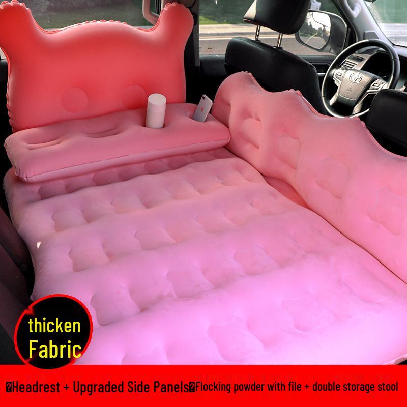 Inflatable Car Mattress for SUV and Sedan - Folding Travel Bed for Sleep and Self-Driving Tours
