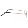 Full Rim Rectangle Silver Smartbuy Collection Leyton 510d Fashion Unisex Eyeglasses