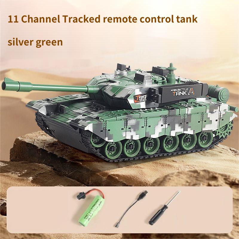 Non-Toxic 5Ch/11Ch Tracked Remote Control Tank Rc Car Toy With Sound Light Radio-Control Clawer Vehicle Children Electric Toys Children Gifts