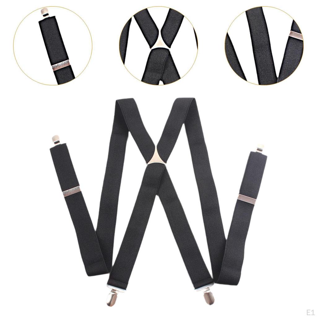 Men's Suspenders Casual Heavy Duty, Adjustable Braces for Wedding, Formal Events