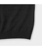 Keoseuuteommellou Black Stripes Textured Half Sweater Cwwam26423Bkx