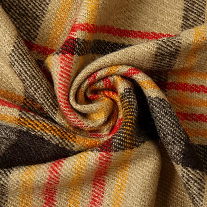 Autumn and winter new plaid cashmere scarf women's warm scarf fashion shawl winter student high-end scarf