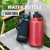 WATERSY 32/40/64oz Izolovaná láhev na vodu, Nerezová vakuová láhev se slámkou a víčky, Velkokapacitní konvice pro venkovní sporty