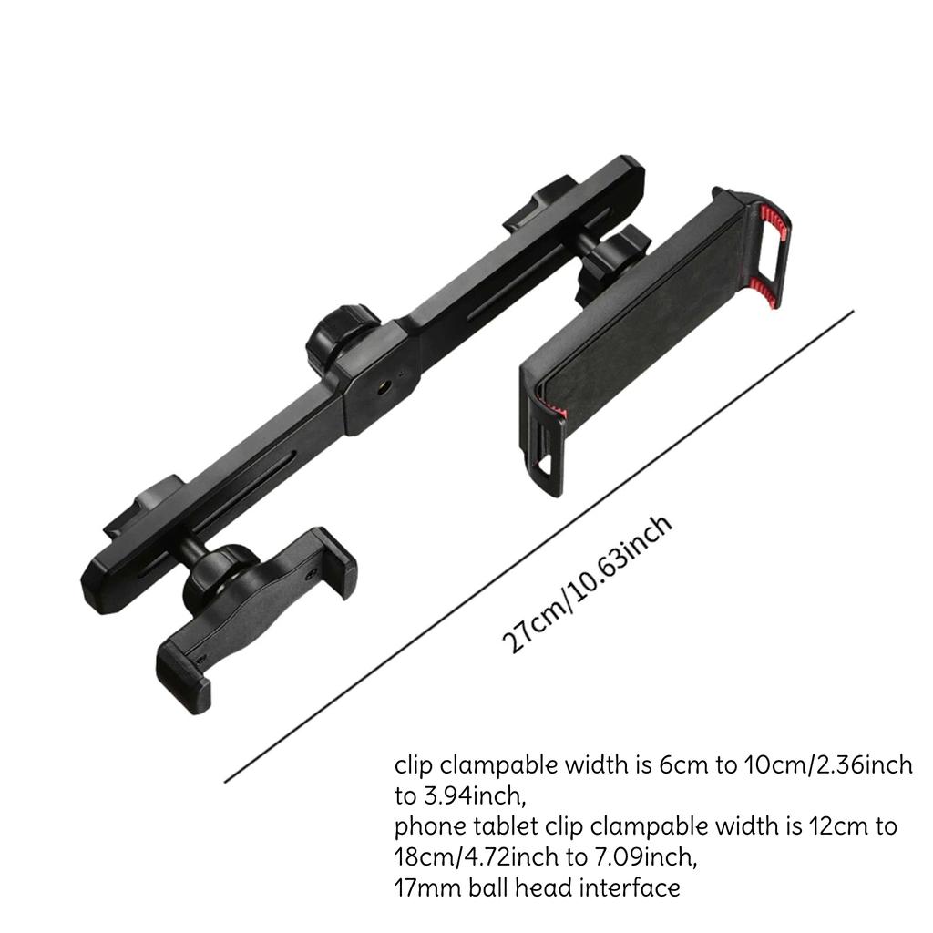 Universal Mobile Phone Bracket Dual Adjustable Crossbar Clip for Livie Stream Video Recording Multifunctional Tripod Accessories
