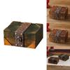 Retro Wooden Treasure Chest For Collectibles And Decorative Storage