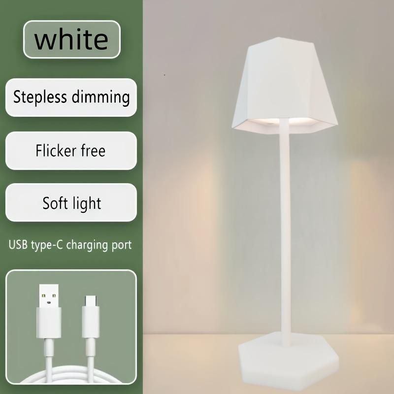 Nordic LED Table Lamp 3 Color Desktop Night Light Bedside Creative Ambient Light Bedroom Decoration Bar Coffee Shop Simple Decor