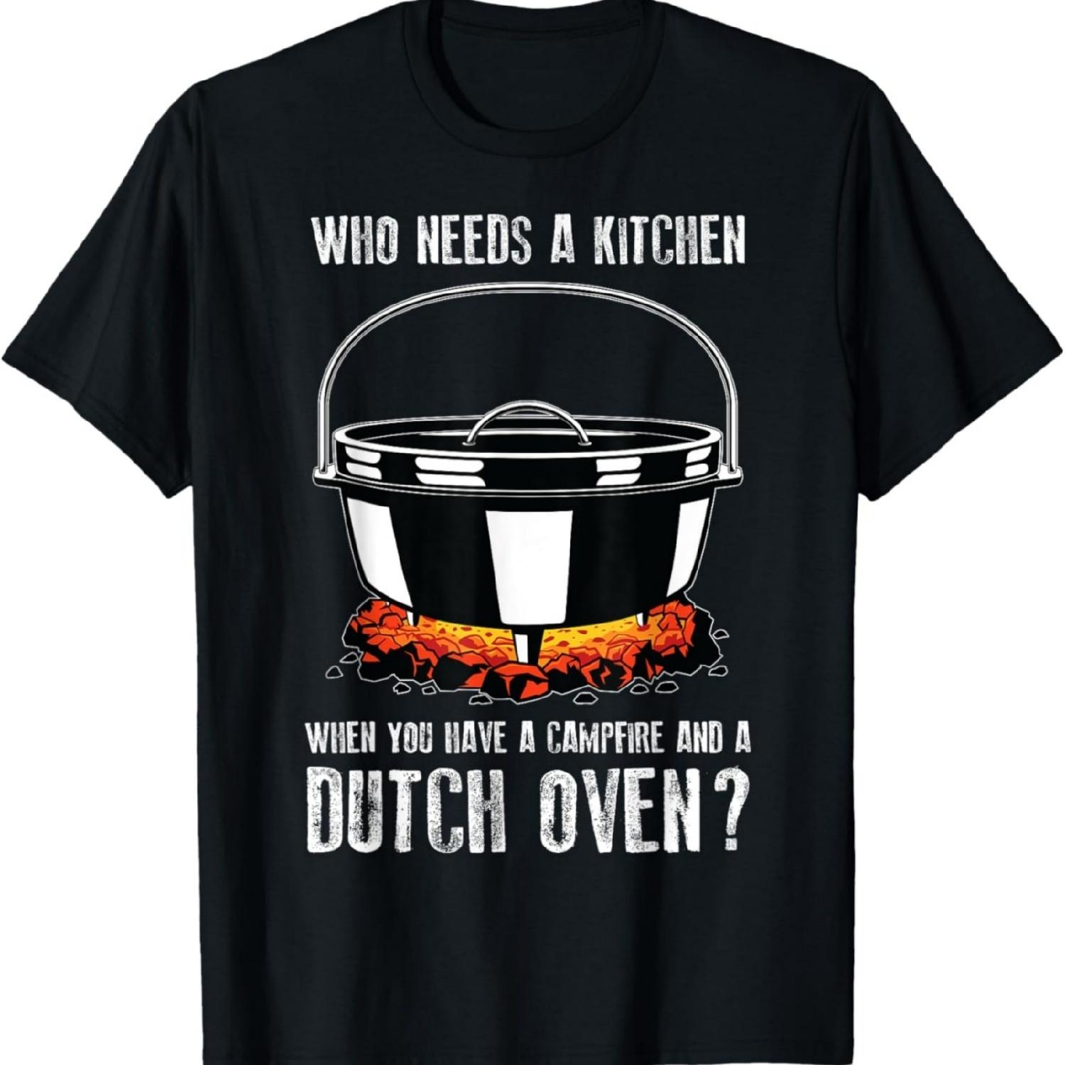 Kitchen Outdoor Campfire Cooking Dutch Oven T-Shirt S