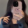 Custodia alla Moda Smile Rosa Cuore d'Amore in Silicone Per iPhone 15 13 Max 14 Plus 11 12 Mini SE 7 8 X XS XR Pelle Antiurto Copertura Totale