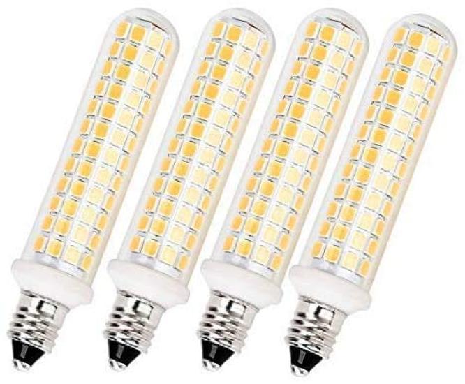 

LED E11 Bulbs, New E11 Base, 9W, 100V, Dimmable, 1100LM (100W Halogen Equivalent), Omnidirectional Wide Beam (Pack of 4) (Warm White)
