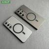 Slim Matte for Magsafe Case for Samsung S25 S24 S23 Ultra S22 Plus Transparent Ultra Thin PP Cover for Galaxy S24 Plus Capa