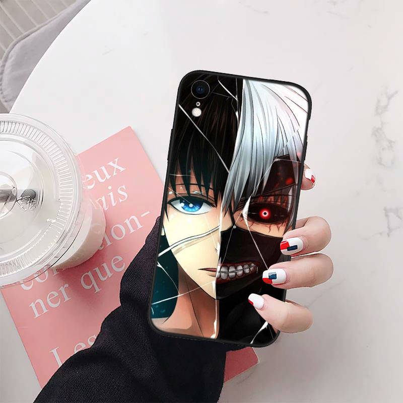 Pouzdro na telefon Tokyo Ghoul pro iPhone 6 6s 7 8 11 12 13 14 15 XS Pro Max XR X SE Samsung S20 S21 S22 S23 S24 FE Ultra S8 S9 S10 Plus Lite S21S S10E