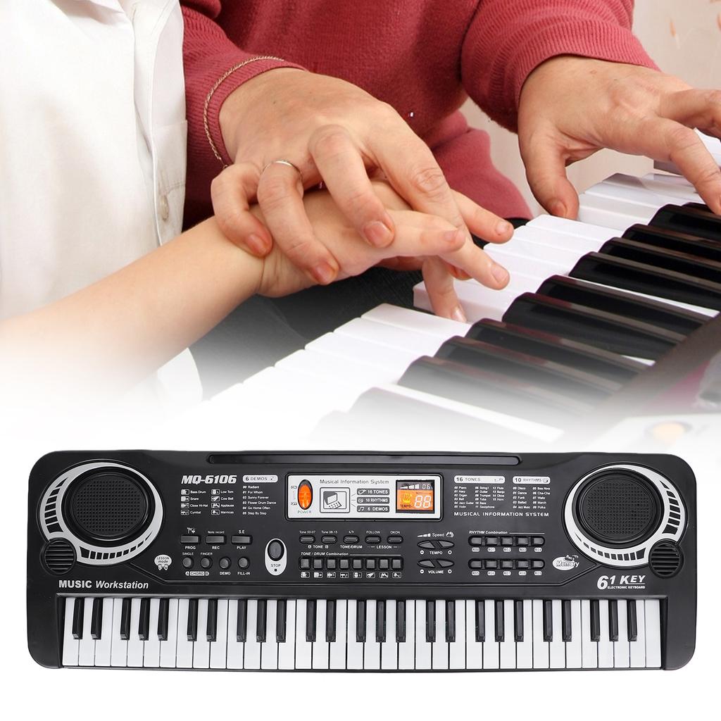 Children 61 Keys Electronic Organ Baby Early Education Educational Little Piano ToyUS Plug 110V