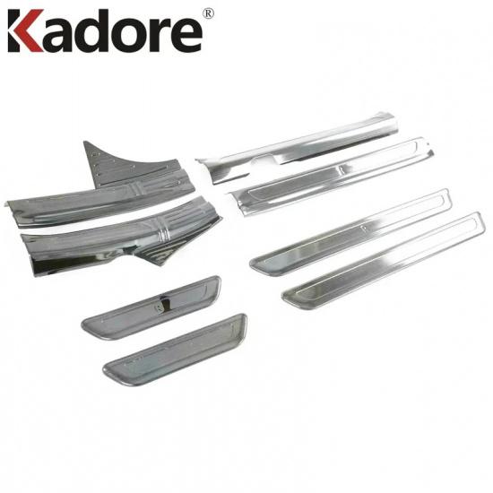 For Kia K5 Optima    2024 Steel Car Door Sill Scuff Plate Cover Trim Welcome Pedal Protector Gurad Pad Accessories
