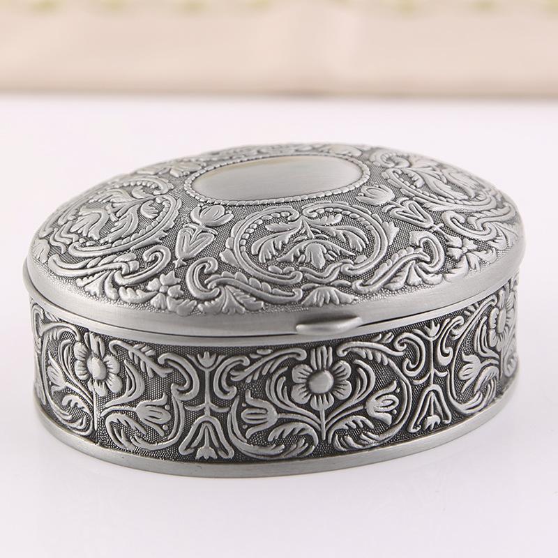 Baifenbai Home Furnishing Women's High-End European Jewelry Box Creative Vintage Small Jewelry Box Wedding Birthday Ring Packaging Box Storage