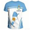 T Shirt with Argentina Coat of Arms Summer Fashion Family Style Adults Kids Fashion Soccer Jersey Unisex for Fitness Running